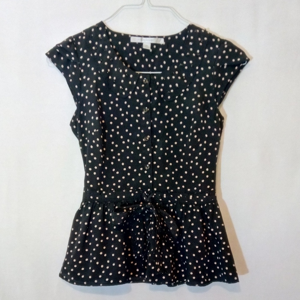 LC Lauren Conrad Sleeveless Peplum Top